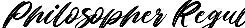 Philosopher Regular英字体转换
